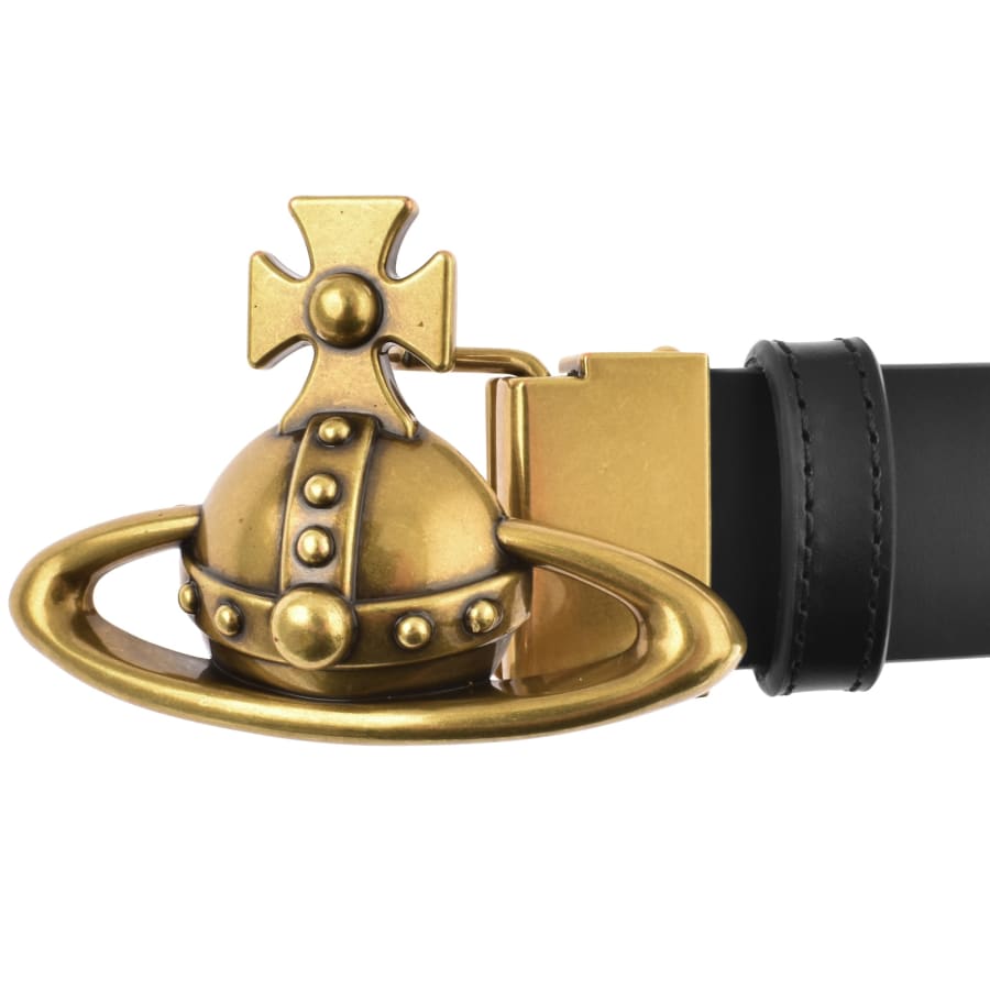 Vivienne westwood black orb belt womens sale